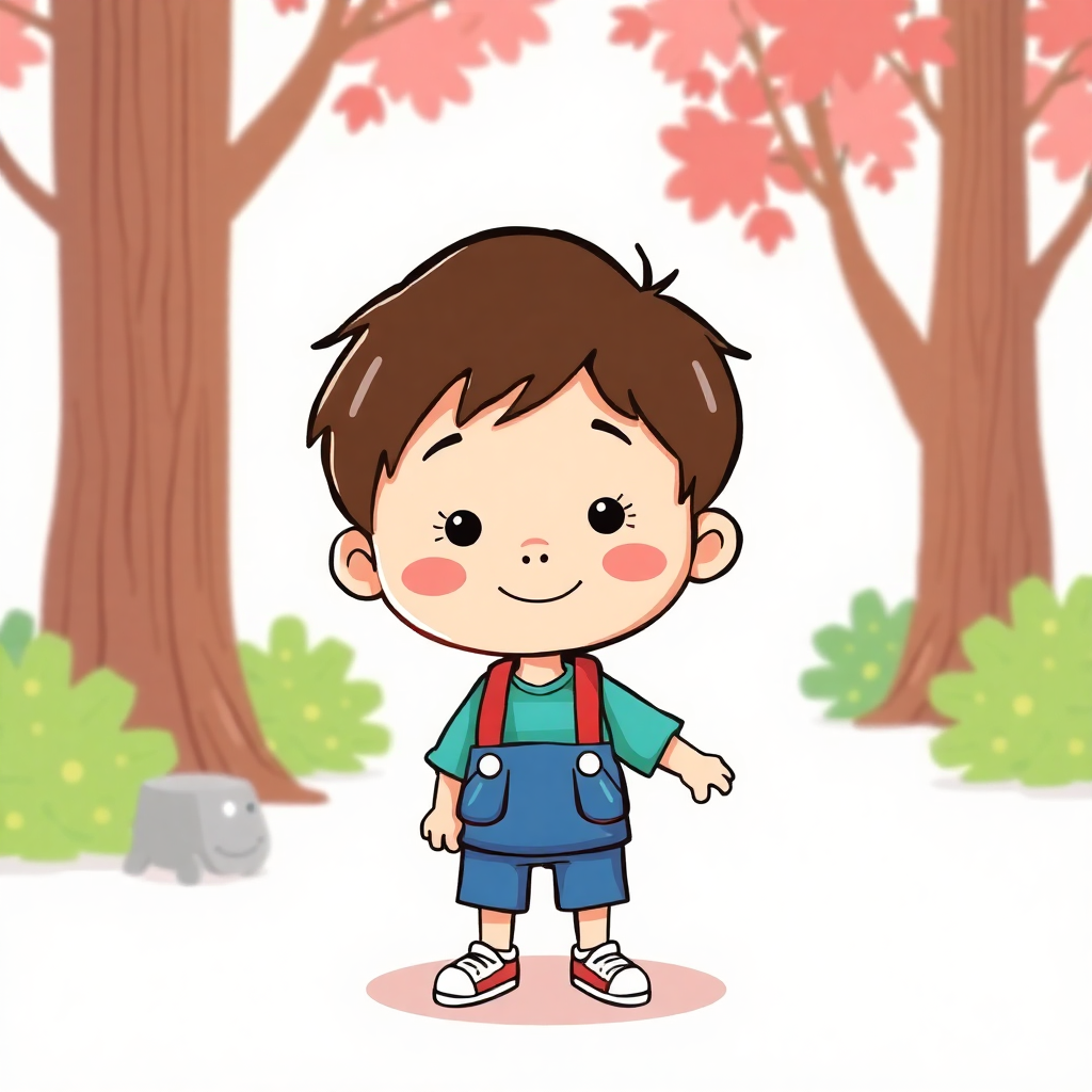 cartoon illustration of children